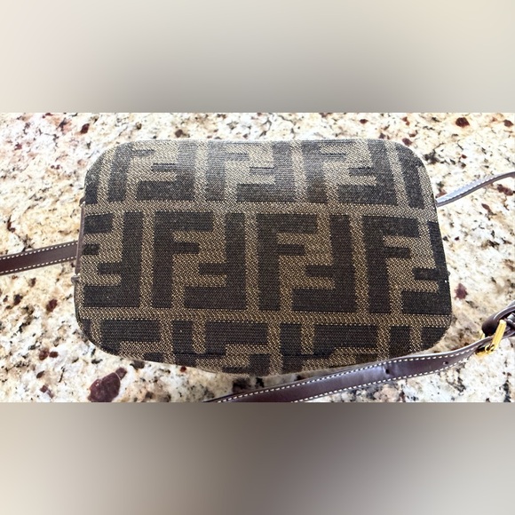 Fashion Zucca Mini Bag Canvas Mono Leather Gold Hardware - Picture 10 of 12